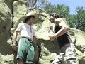 A rocky formation