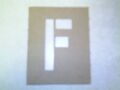 Paper Stencil "F"