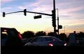 A traffic light