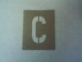 Paper Stencil "C"